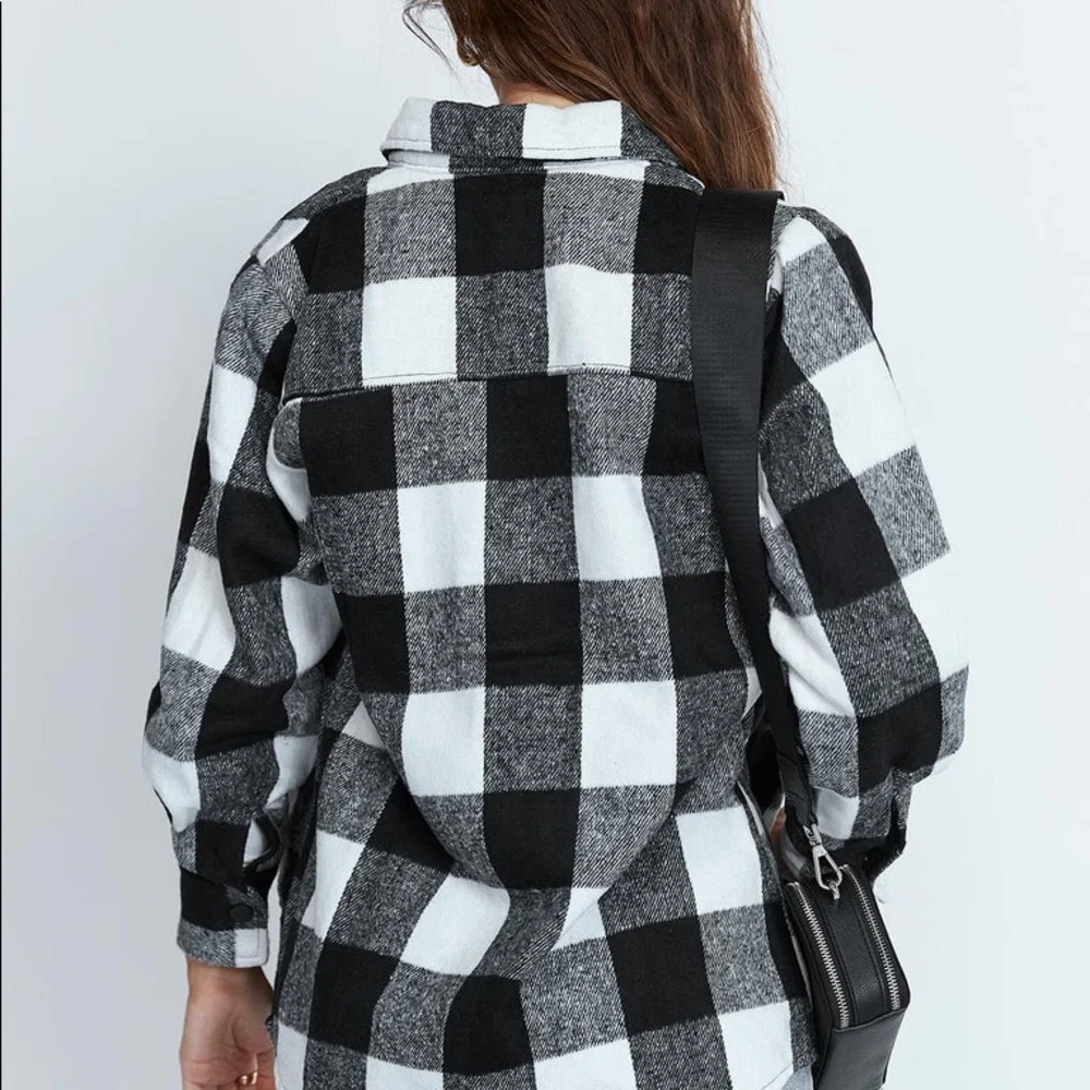 Princess Polly Analee Jacket in Black/White Size L/XL New with tag - Picture 4 of 10